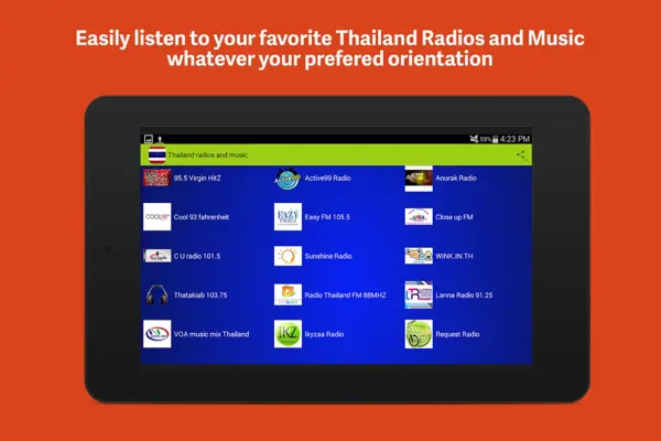 Thailand radios and music android App screenshot 1